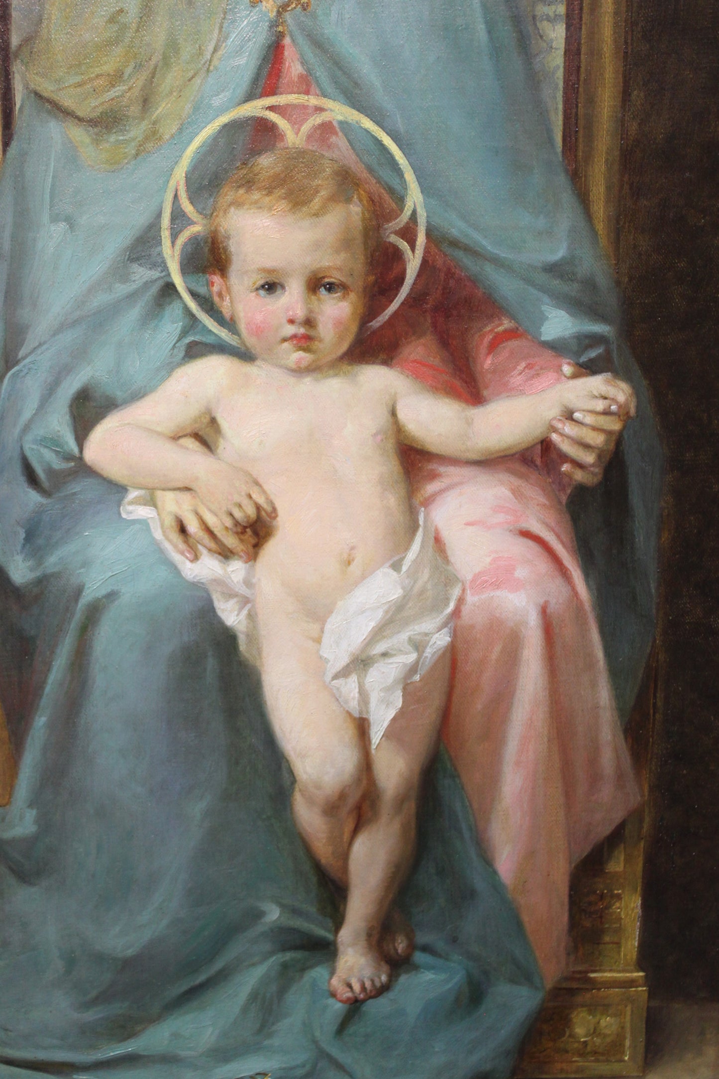 Virgen con el Niño - Luigi Morgari (pintura)