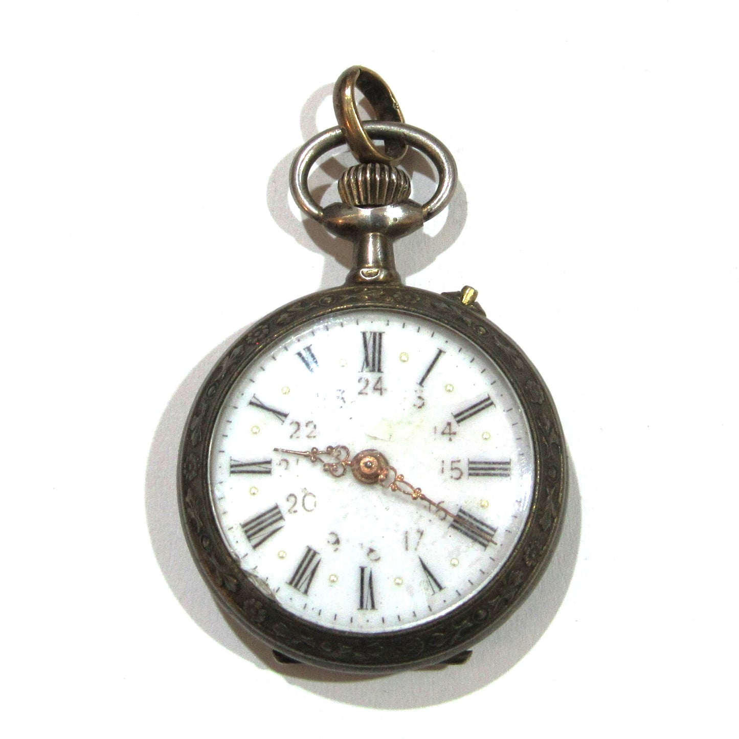 Reloj de bolsillo pequeño estilo art nouveau