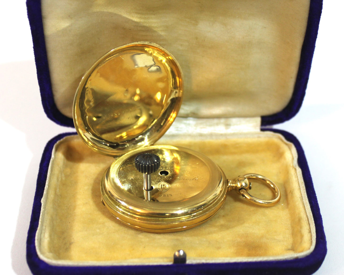 Reloj de bolsillo Maurice Genève en oro con su llave