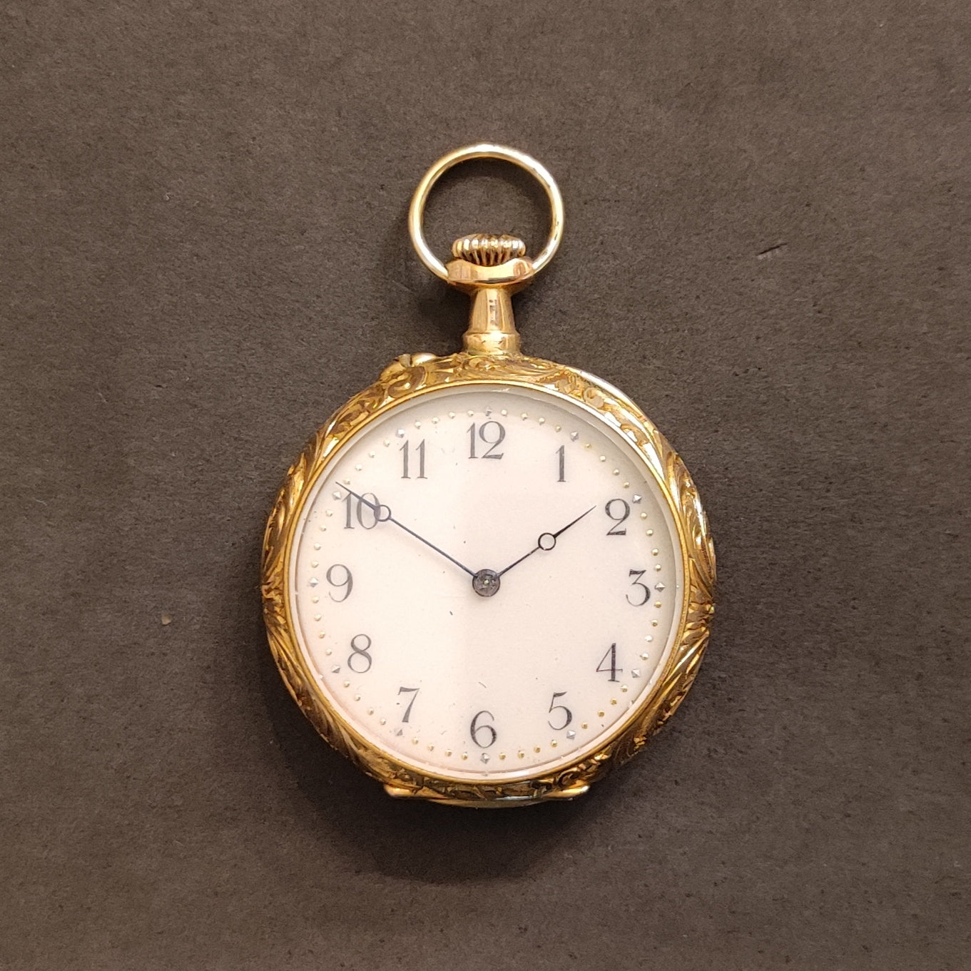 Reloj de bolsillo LeCoultre en oro con diamante – Jorge Mashini -  Antigüedades