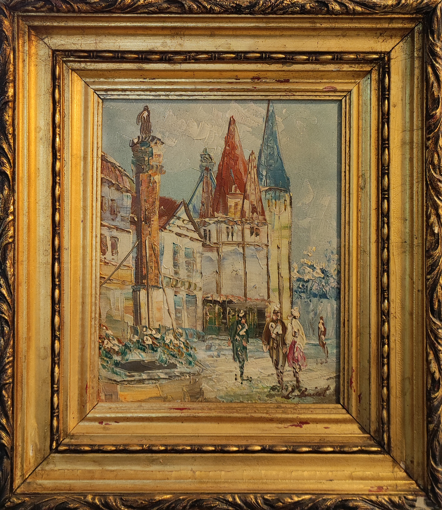 Plaza europea - L. Buicat (pintura)