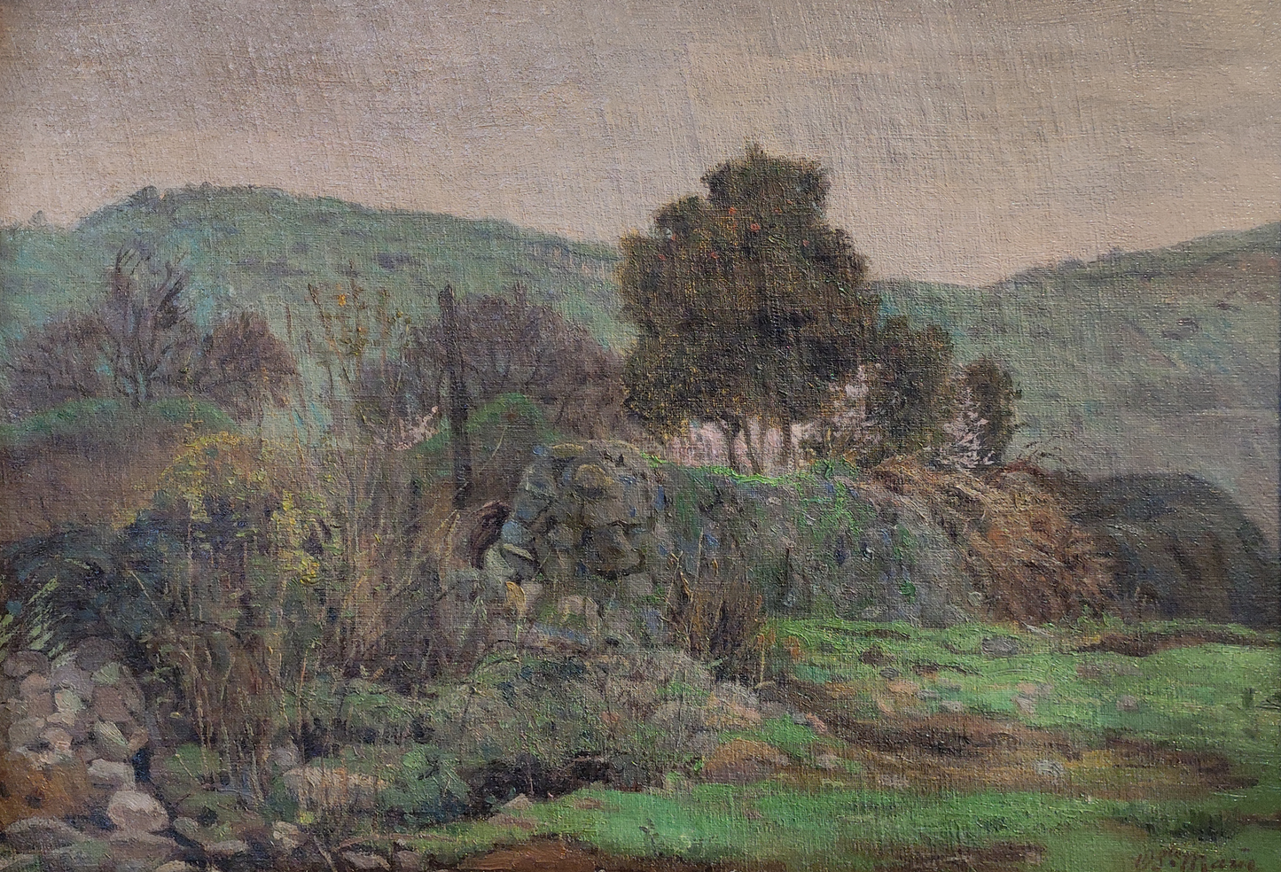 La pirca vieja - Oscar Sainte-Marie (pintura)