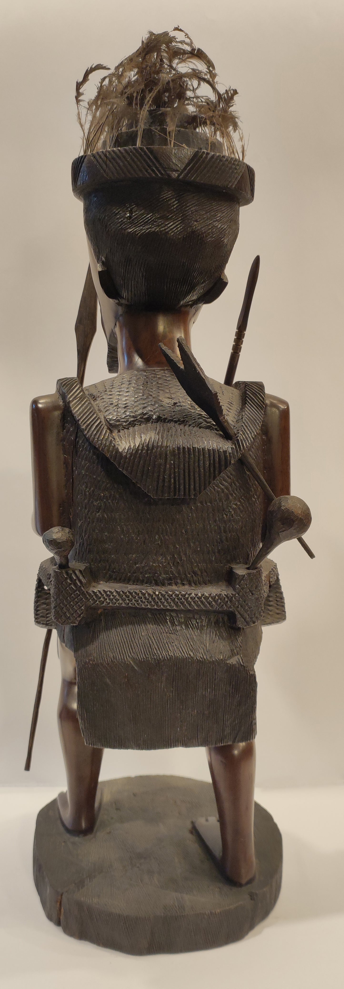 Guerrero africano de madera (escultura senufo)