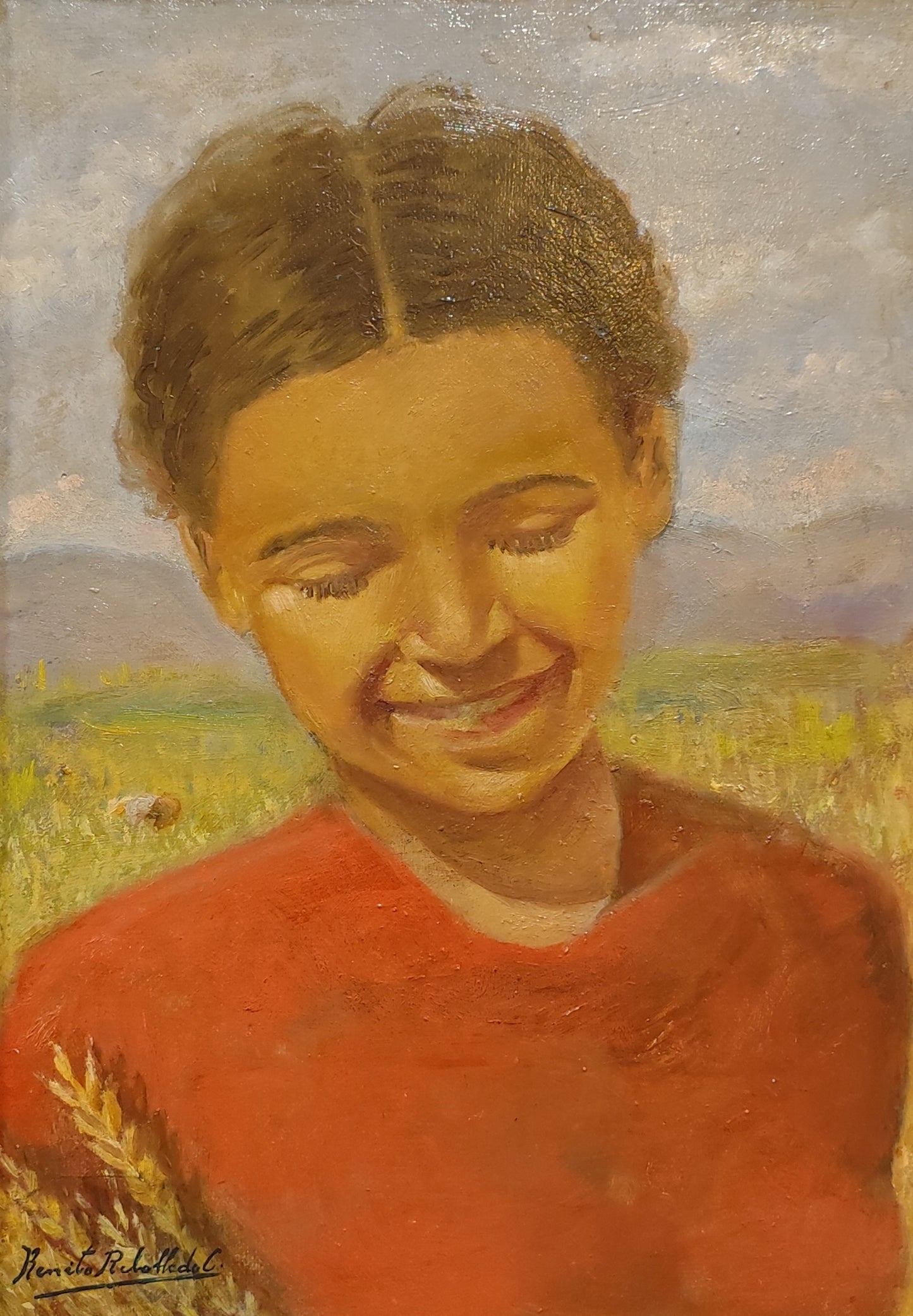 Segadora de trigo - Benito Rebolledo Correa (pintura)