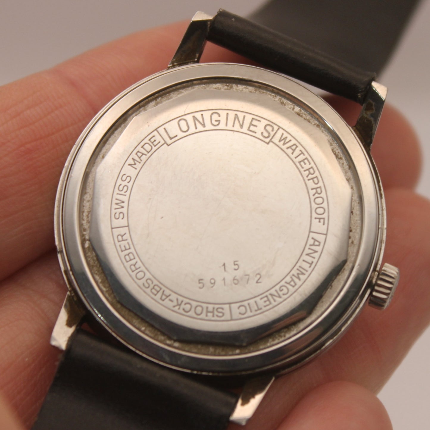 Reloj de pulsera Longines a cuerda (segundero central)