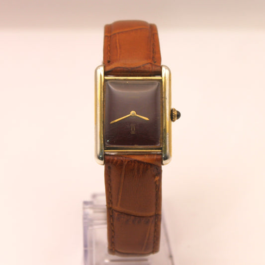 Reloj de pulsera Cartier Tank Musk "Bordeaux Dial"