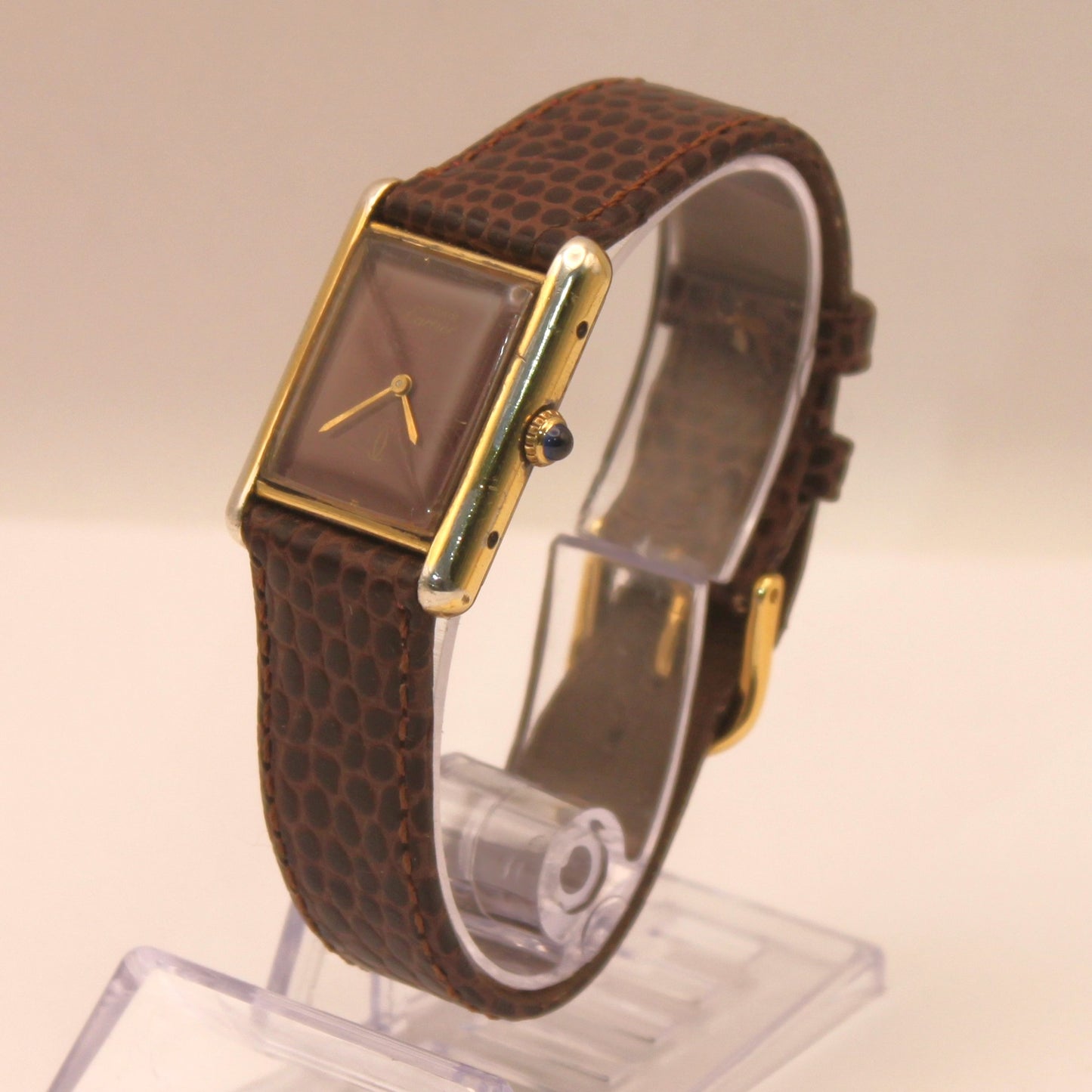 Reloj de pulsera Cartier Tank Musk "Bordeaux Dial"