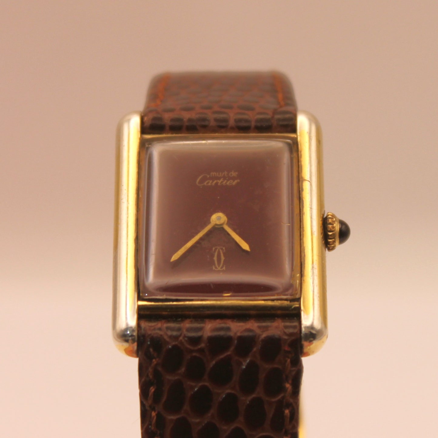 Reloj de pulsera Cartier Tank Musk "Bordeaux Dial"