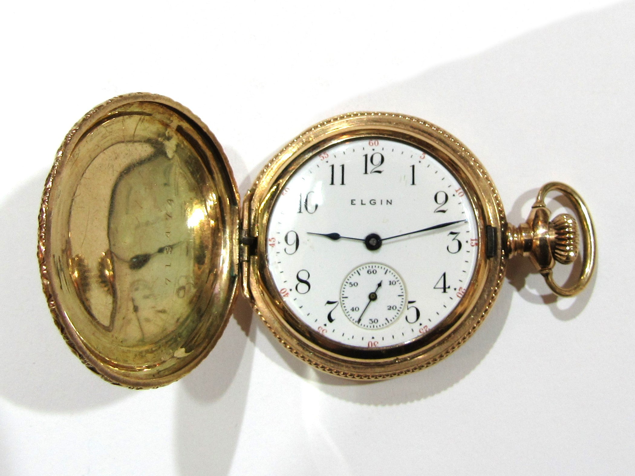 Reloj Bolsillo Antiguo Reloj Elgin Oro 14k Precio Circa 1891