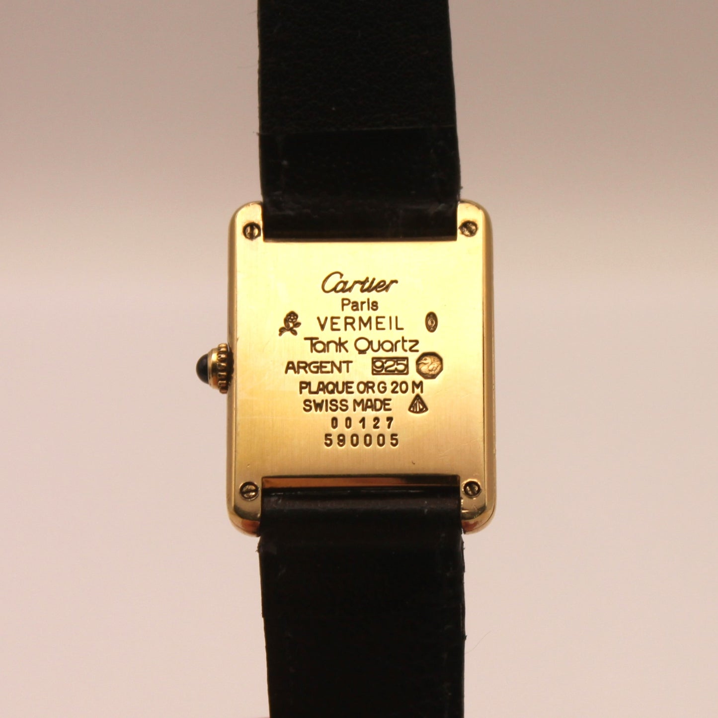 Reloj de pulsera Cartier Tank para caballero (pequeño)