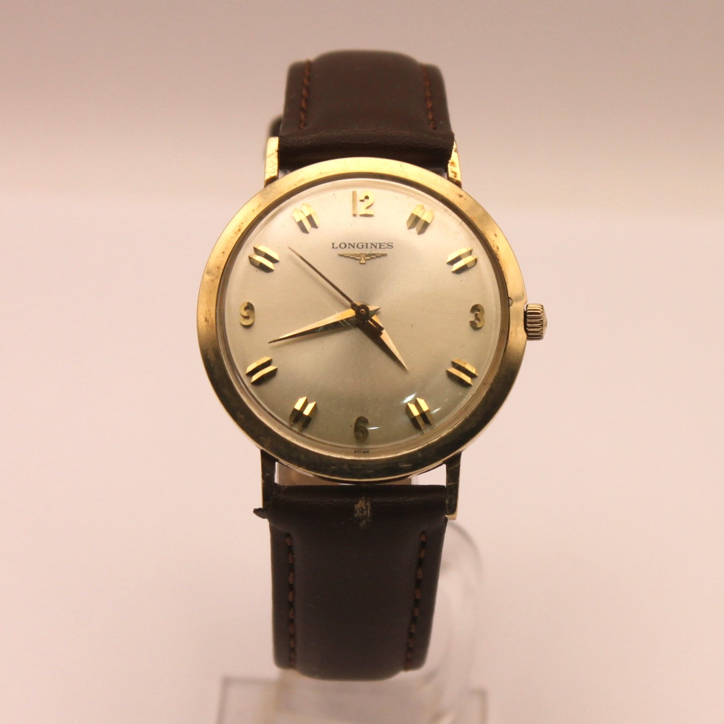 Reloj de pulsera Longines Admiral con baño de oro