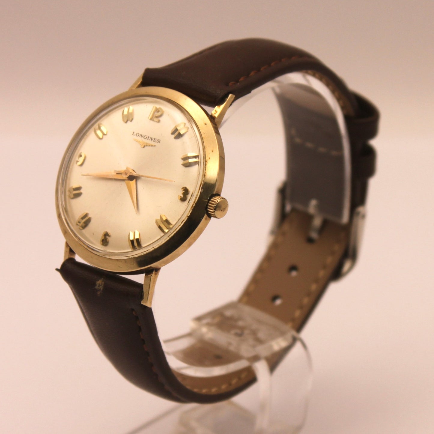 Reloj de pulsera Longines Admiral con baño de oro