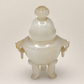 Urna china de jade nefrita blanco tallado
