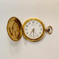 Reloj de bolsillo Longines en oro con brillantes