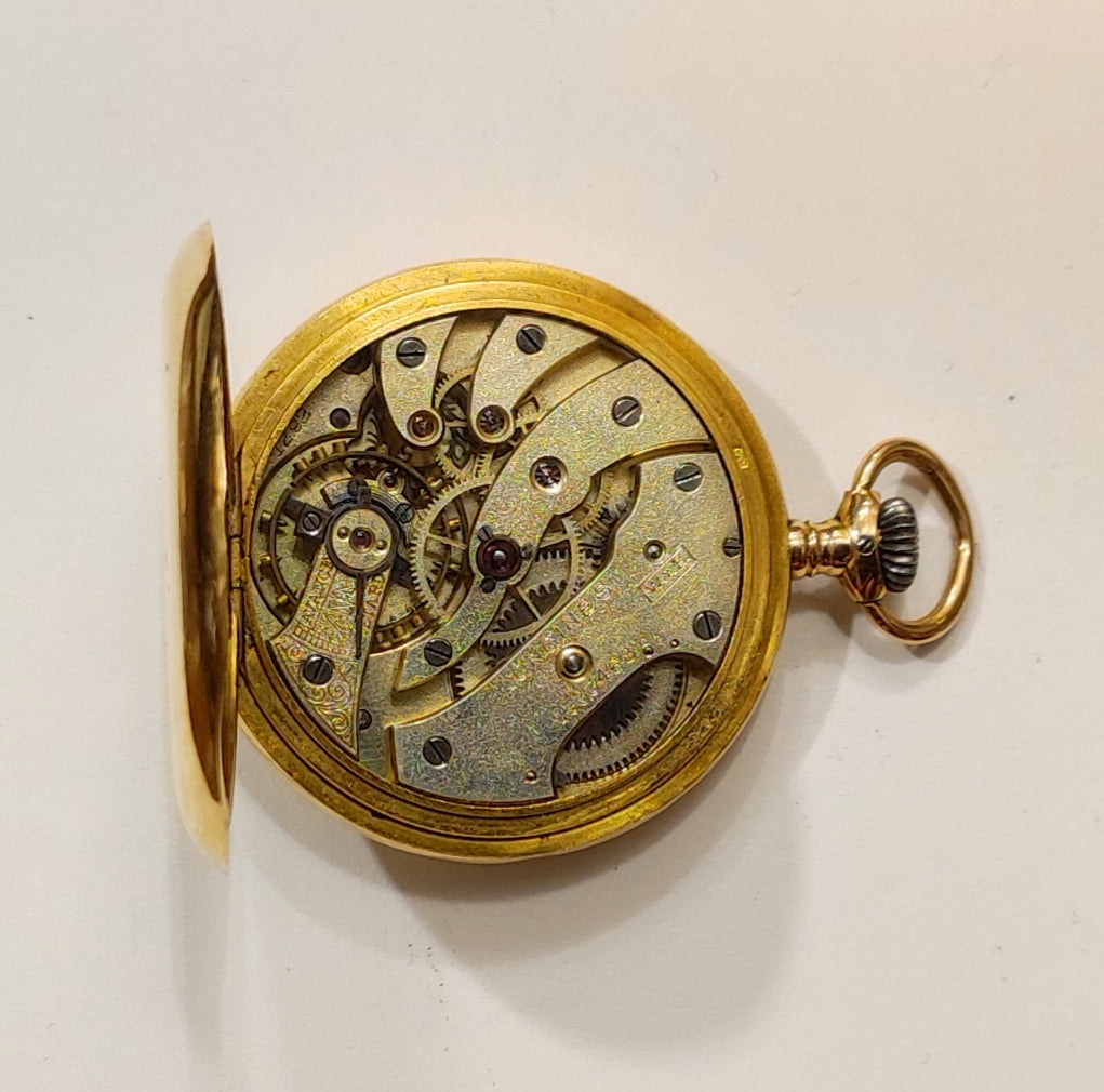 Reloj de bolsillo LeCoultre en oro con diamante – Jorge Mashini -  Antigüedades